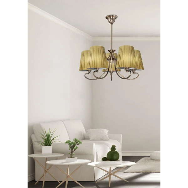 Люстра класична Candellux MOZART E27 латунний 35-34083 - Фото 2