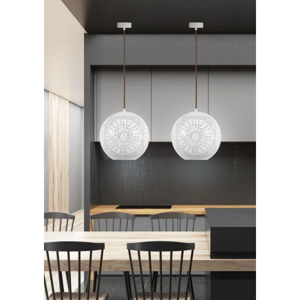 Підвісний світильник Candellux BENE E27 білий 31-70586 - Фото 2