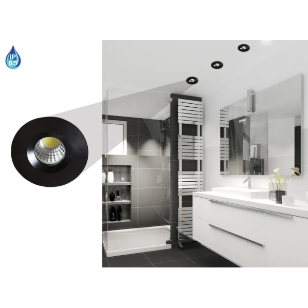 Точковий світильник врізний Candellux SH-14 6500К чорний 2258973 - Фото 2