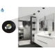 Точковий світильник врізний Candellux SH-14 6500К чорний 2258973