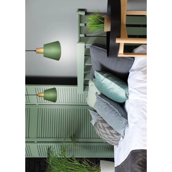 Підвісний світильник Candellux FARO E27 бежевий, зелений 50101260 - Фото 2