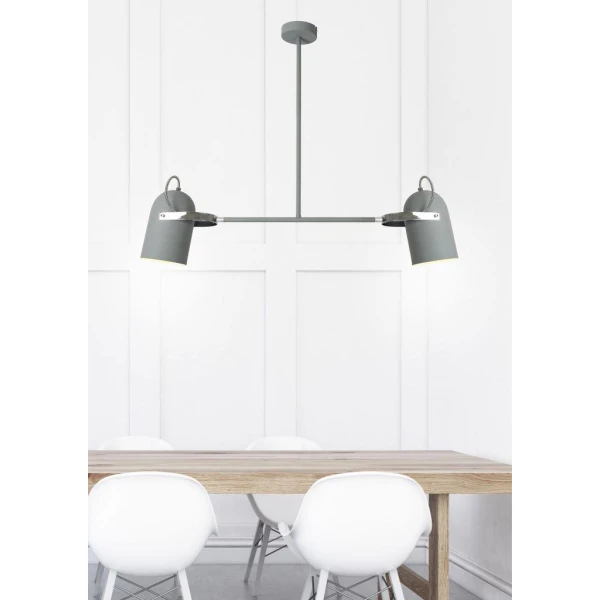 Підвісний світильник Candellux GRAY E27 сірий, хром 32-66510 - Фото 7