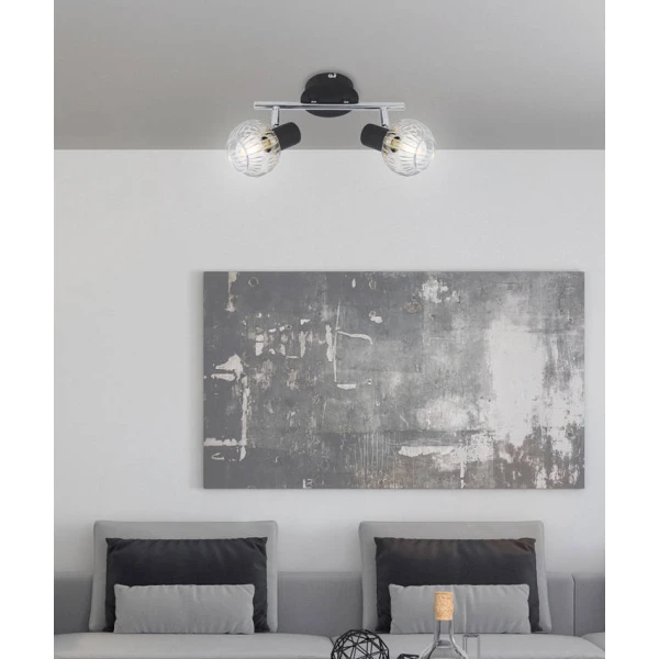 Світильник спот Candellux OSLO E14 хром, чорний 92-61843 - Фото 4
