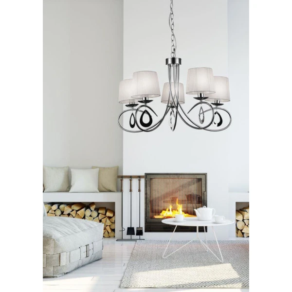 Люстра класична Candellux ARNIKA E14 хром 35-21687 - Фото 2