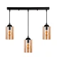 Підвісний світильник Candellux BISTRO E27 чорний 33-00545