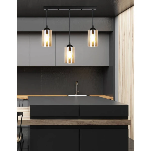 Підвісний світильник Candellux BISTRO E27 чорний 33-00545 - Фото 4
