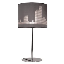 Candellux MANHATTAN E27 хром 41-55029. Настільна лампа декоративна