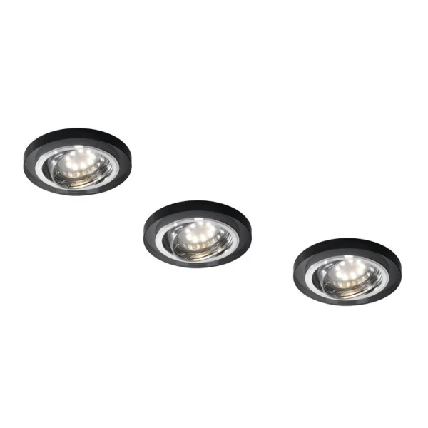 Точковий світильник врізний Candellux SS-15 GU10 чорний 99-48479 - Фото 1