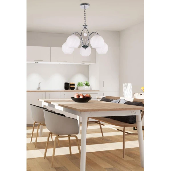 Люстра підвісна Candellux ALYSON E27 хром 35-79237 - Фото 2