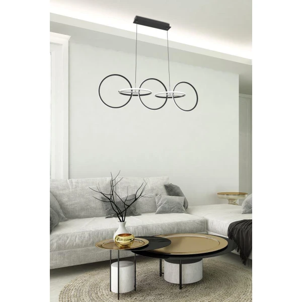 Люстра підвісна Candellux KOS 4000К хром A0022-350 - Фото 3
