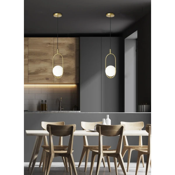 Підвісний світильник Candellux CORDEL G9 латунний 31-73457 - Фото 4