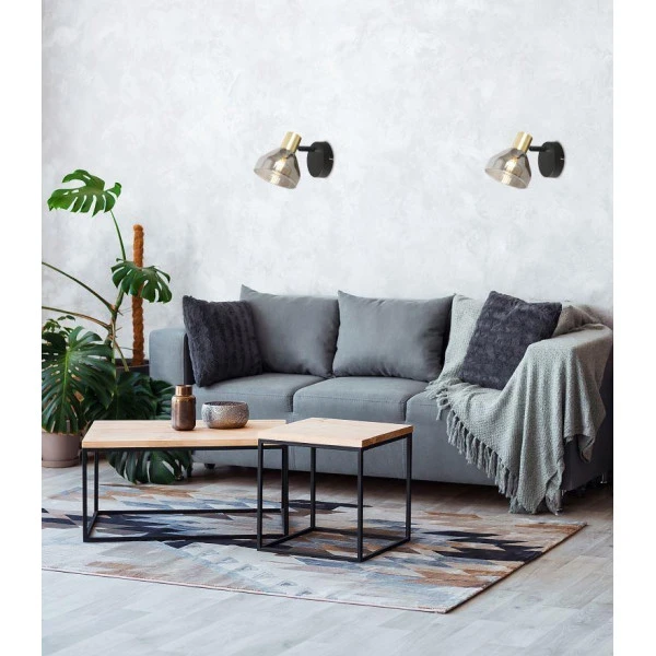 Бра Candellux GREGORY E14 золотий, чорний 21-76724 - Фото 2