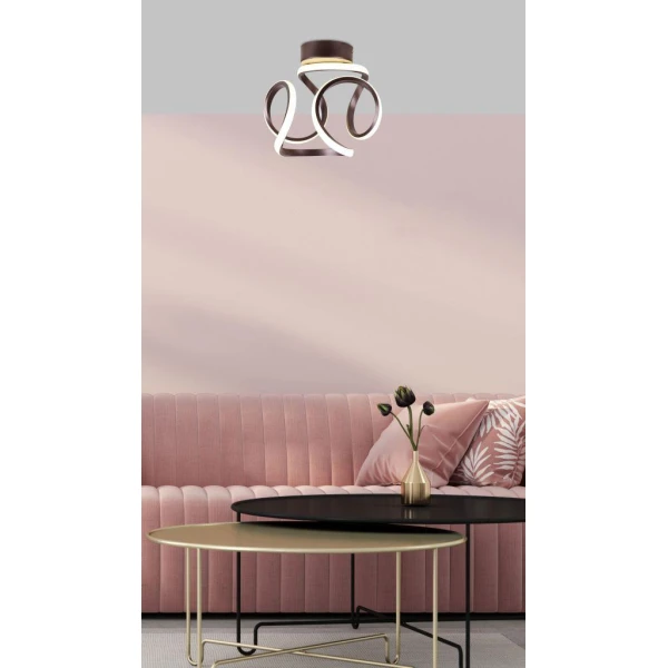 Люстра пристельова Candellux DOUGLAS 4000К коричневий A0005-210 - Фото 2