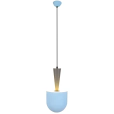 Candellux VISBY E27 синій, сірий 50101167. Світильник підвісний