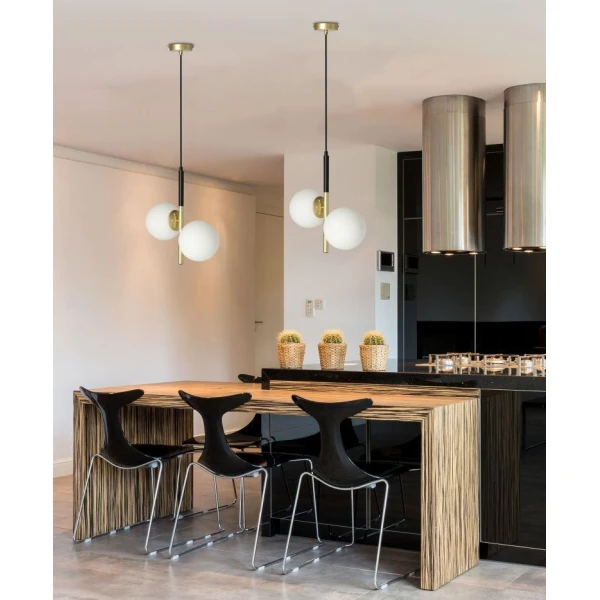 Підвісний світильник Candellux DUO E14 золотий, чорний 32-01269 - Фото 2