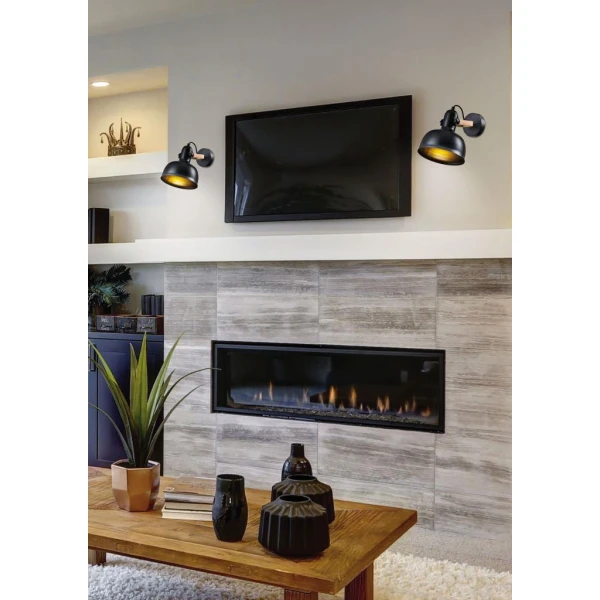 Бра Candellux RENO E27 коричневий, чорний 21-76748 - Фото 2