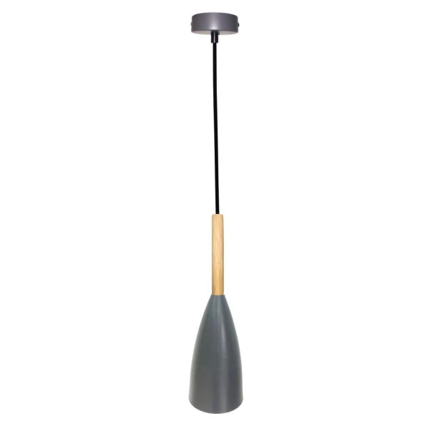 Підвісний світильник Candellux TROSA E27 бежевий, сірий 50101266 - Фото 1