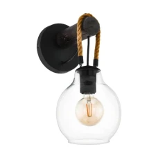 Eglo RODING E27 чорний 43619. Бра