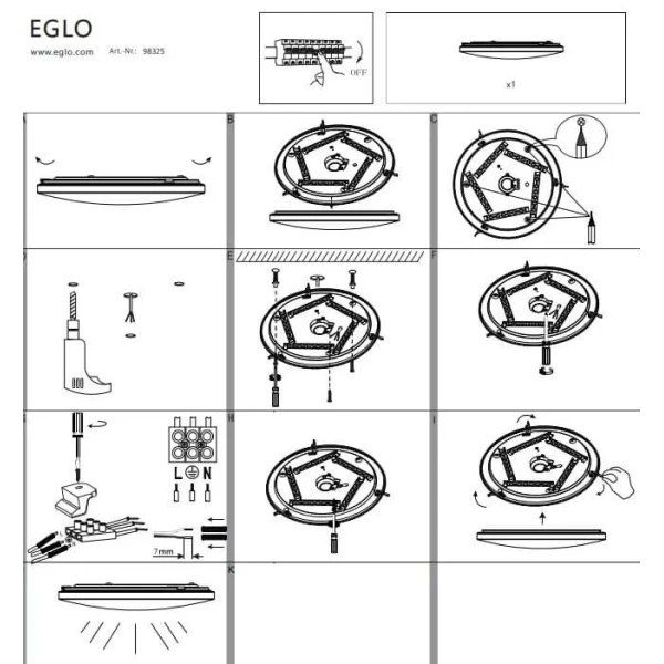 Стельовий світильник Eglo NIEVES 24Вт 3000К білий 98325 - Фото 4