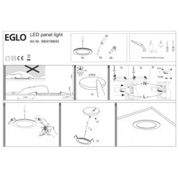 Точковий світильник Eglo FUEVA 11Вт 3000К білий 94055 - Фото 2