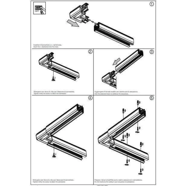 L-конектор Ideal Lux LINK TRIMLESS черний 169712 - Фото 3