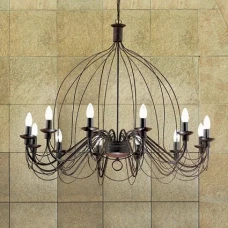 Ideal Lux CORTE E14 коричневий 097671. Люстра-свічка