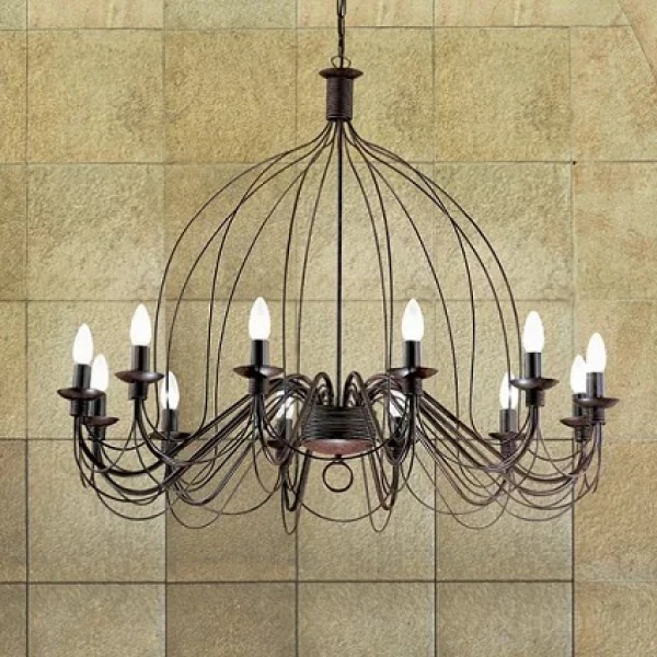 Люстра-свічка IDEAL LUX CORTE E14 коричневий 097671