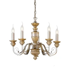 Ideal Lux DORA E14 золотий 020822. Люстра-свічка