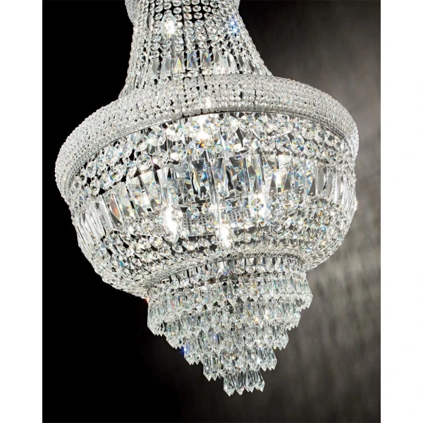 Кришталева люстра Ideal Lux DUBAI E14 прозорий 243597 - Фото 2