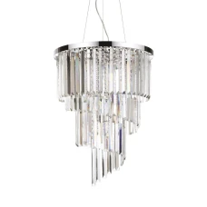 Ideal Lux CARLTON E14 прозорий 166247. Кришталева люстра