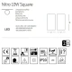 Накладний точковий світильник Ideal Lux NITRO 10Вт 3000К чорний 206042