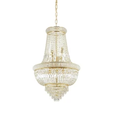 Ideal Lux DUBAI E14 прозорий 207216. Кришталева люстра