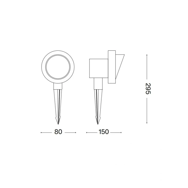 Грунтовий світильник IDEAL LUX TERRA GU10 коричневий 163727 - Фото 3