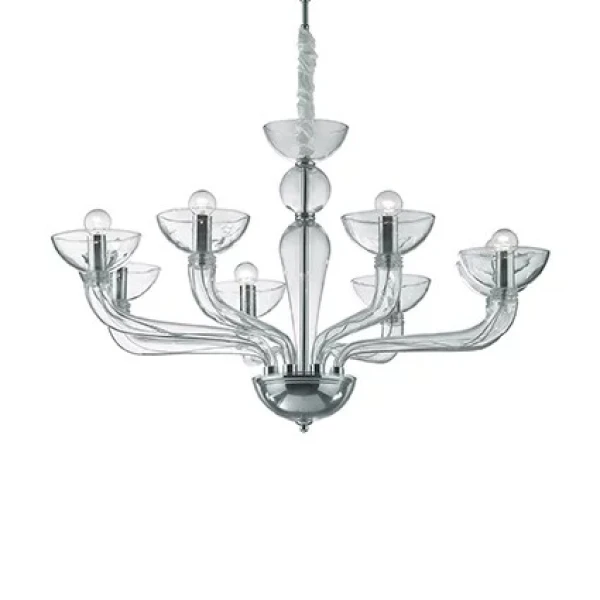 Люстра-свічка IDEAL LUX CASANOVA E14 прозорий 044255 - Фото 1