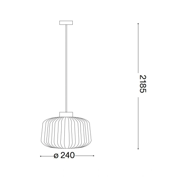 Підвісний світильник IDEAL LUX MINT E27 зелений 237428 - Фото 3