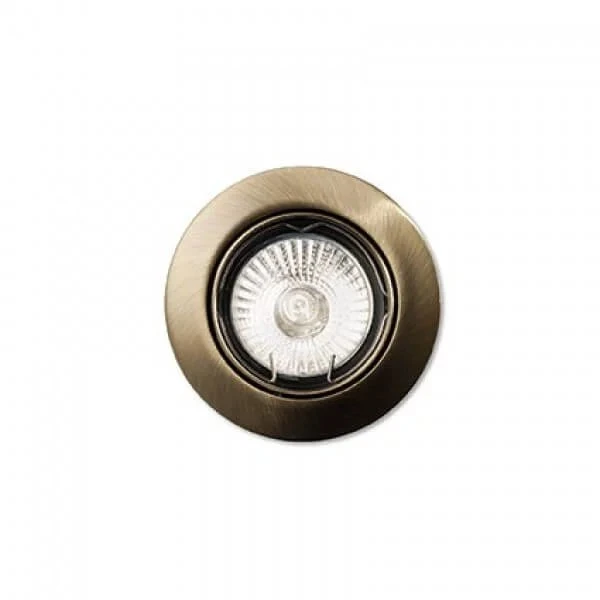 Врізний точковий світильник IDEAL LUX SWING GU10 латунний 083186