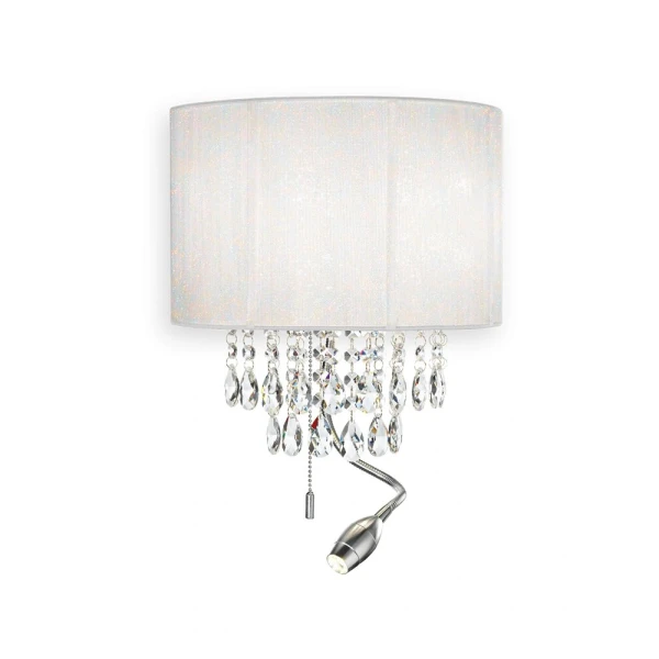 Декоративне бра IDEAL LUX OPERA E14 білий 068268 - Фото 1