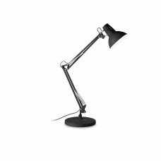 Ideal Lux WALLY E27 чорний 265278. Офісна настільна лампа