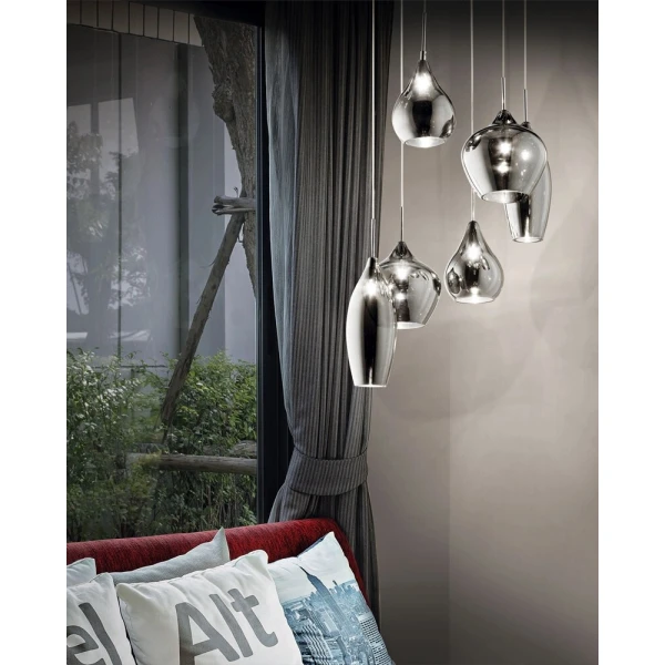 Підвісний світильник IDEAL LUX SOFT E14 димчастий 111841 - Фото 3