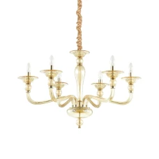 Ideal Lux DANIELI E14 помаранчевий 159942. Люстра-свічка