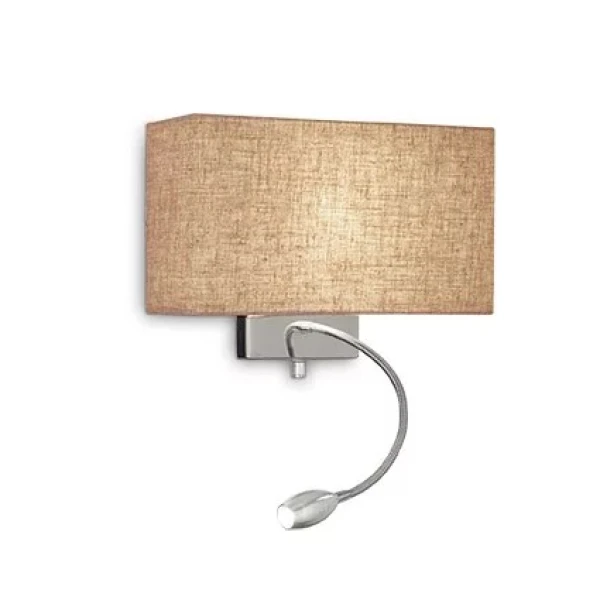 Декоративне бра IDEAL LUX KRONPLATZ E27 бежевий 103204