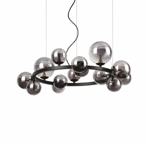 Підвісна люстра Ideal Lux PERLAGE G9 димчастий 271385 - Фото 1