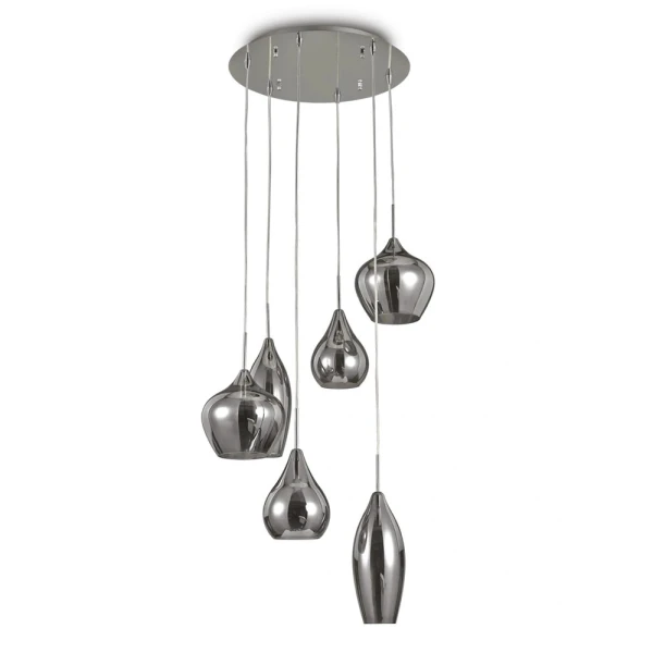 Підвісний світильник IDEAL LUX SOFT E14 димчастий 111841 - Фото 1