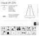 Підвісний світильник IDEAL LUX ORACLE 40Вт 3000К чорний 222110