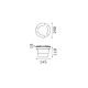 Вбудований вуличний світильник Ideal Lux CECILIA GX53 чорний 120362
