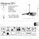 Підвісний світильник IDEAL LUX MADAME E27 бежевий 219875