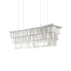 Ideal Lux MARTINEZ E14 прозорий 166360. Кришталева люстра