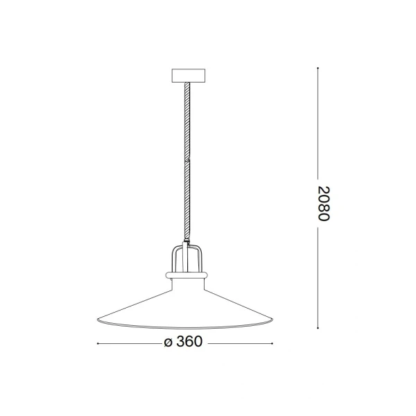 Підвісний світильник Ideal Lux ERIS E27 7Вт чорний 249087 - Фото 3