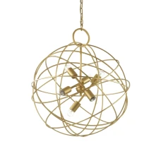 Ideal Lux KONSE E27 золотий 156026. Підвісний світильник