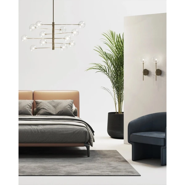 Декоративне бра Ideal Lux EQUINOXE G4 прозорий 200149 - Фото 4